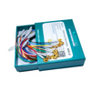 Electrodos CNSAC Gold Cup, cable de 75 cm, 10 unidades