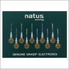 Electrodos Grass Gold Cup, cable de 122 cm, 10 unidades