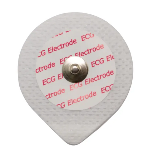 Electrodo de ECG CNSAC, forma de gota, 30x36mm, vellón