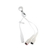 Adaptador, conexión doble de 1 mm (ojo de cerradura) a dos DIN de 1,5 mm (hembra)