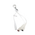 Adaptador, conexión doble de 1 mm (ojo de cerradura) a dos DIN de 1,5 mm (hembra)