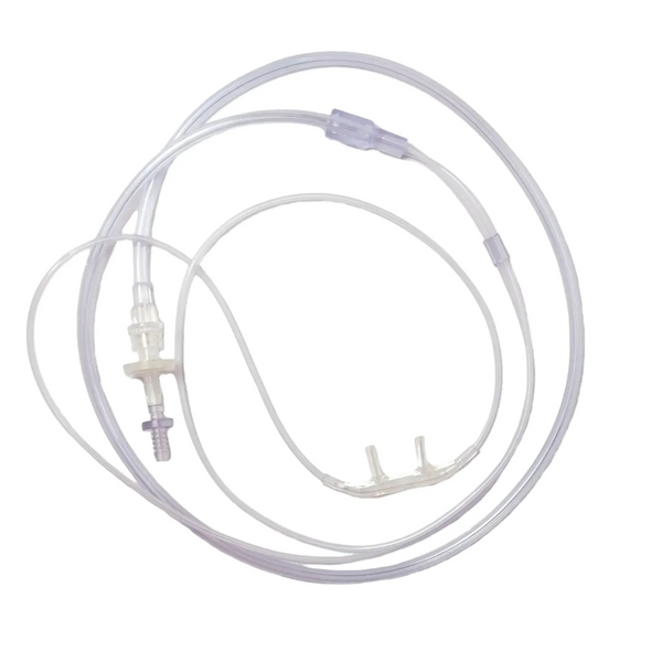 Cánula nasal con conexión de filtro compatible con NOX