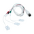 Cable adaptador reutilizable, apantallado, 3×0,7 mm hembra, conector DIN de 5 polos, cable conductor de 2 m
