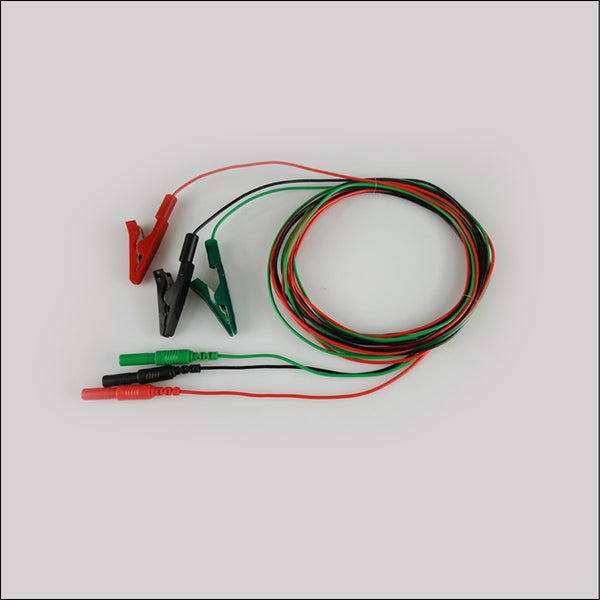 Cable de conexión con pinzas de cocodrilo, electrodos TAB
