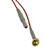 Electrodos CNSAC Gold Cup, cable de 75 cm, 10 unidades