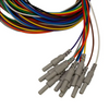 Electrodos CNSAC Gold Cup, cable de 75 cm, 10 unidades