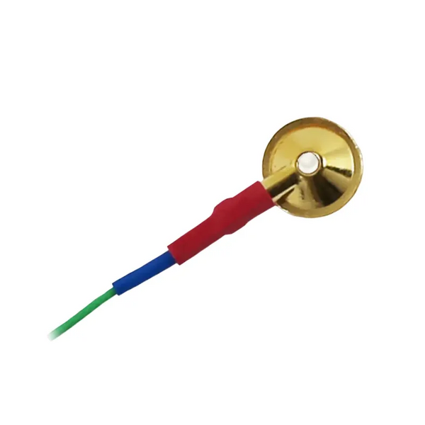 Electrodos Grass Gold Cup, cable de 31 cm, 10 unidades
