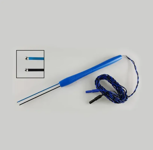 Sonda de doble bola para estimulación nerviosa directa, 180°.
